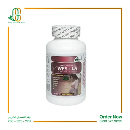 TOTAL FERTILITY WFS+LA PRECONCEPTION 180 Capsules - توتال فيرتيليتي دبليو إف إس+إل إيه قبل الحمل، 180 كبسولة
